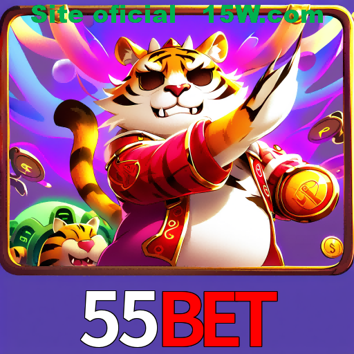 Imagem promocional da 55Bet mostrando a plataforma e suas vantagens